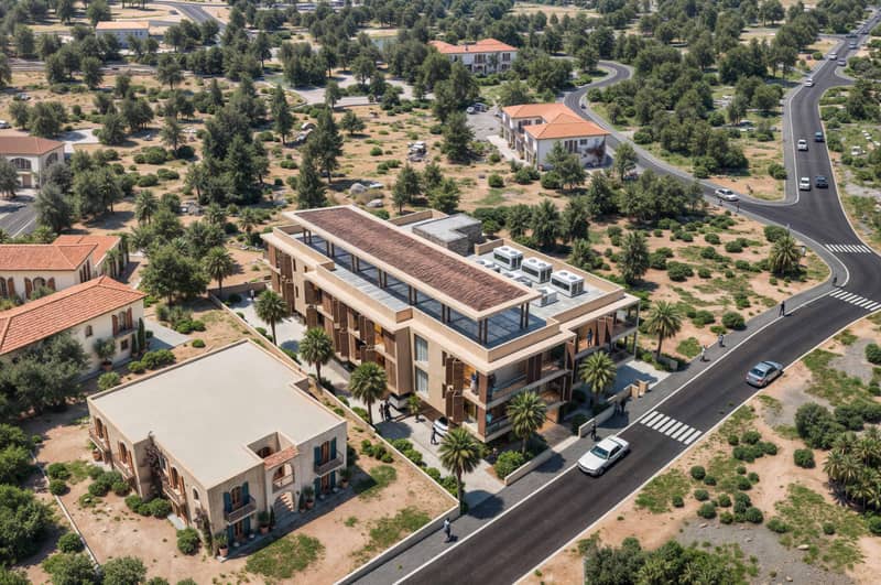 Modern residential complex with a parking in Pyrgos, Limassol, Cyprus — photo 8
