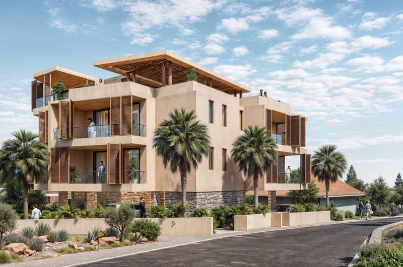Modern residential complex with a parking in Pyrgos, Limassol, Cyprus — photo 4