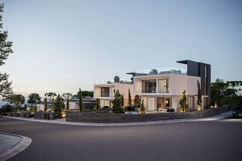 Luxury villas with pools and panoramic sea views in Tala, Paphos, Cyprus — photo 27
