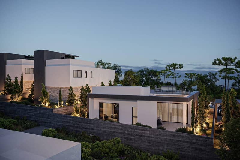 Luxury villas with pools and panoramic sea views in Tala, Paphos, Cyprus — photo 26