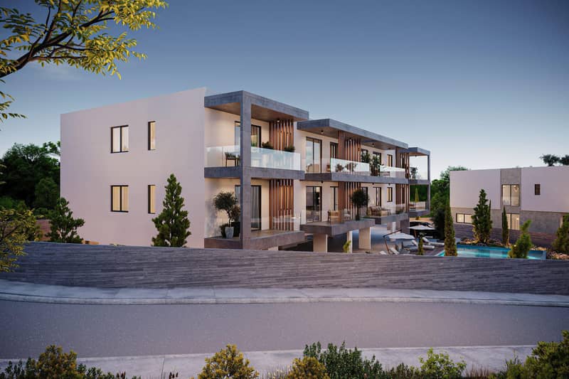 New apartments with a shared pool in Chloraka, Paphos, Cyprus — photo 4