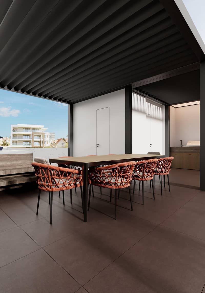 New apartment complex with a gym and barbecue area in Panthea, Limassol, Cyprus — photo 5