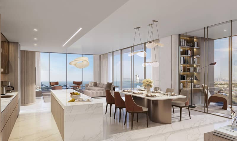 Высотная резиденция Palm Beach Tower от Nakheel, с прямым выходом на пляж рядом с Дубай Марина и Бурдж Халифа, Palm Jumeirah, Дубай, ОАЭ — фото 8