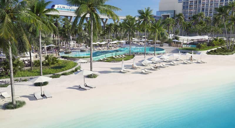 Высотная резиденция Palm Beach Tower от Nakheel, с прямым выходом на пляж рядом с Дубай Марина и Бурдж Халифа, Palm Jumeirah, Дубай, ОАЭ — фото 3
