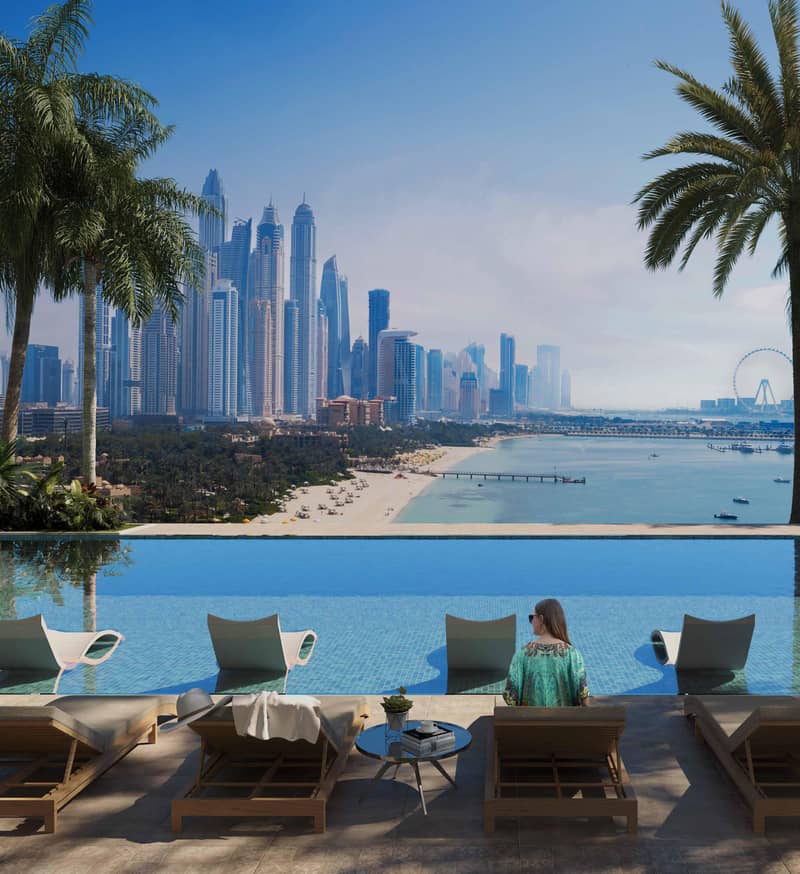 Высотная резиденция Palm Beach Tower от Nakheel, с прямым выходом на пляж рядом с Дубай Марина и Бурдж Халифа, Palm Jumeirah, Дубай, ОАЭ — фото 31