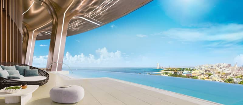 Высотная резиденция Palm Beach Tower от Nakheel, с прямым выходом на пляж рядом с Дубай Марина и Бурдж Халифа, Palm Jumeirah, Дубай, ОАЭ — фото 4