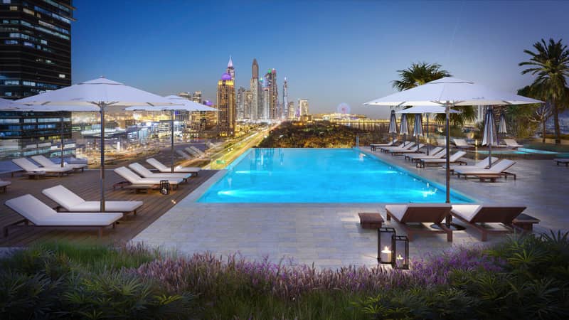 Высотная резиденция Palm Beach Tower от Nakheel, с прямым выходом на пляж рядом с Дубай Марина и Бурдж Халифа, Palm Jumeirah, Дубай, ОАЭ — фото 5
