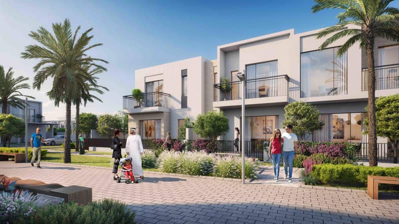 Виллы в жилом комплексе Greenview среди зеленых парков и рядом с гольф-клубом, район Emaar South, Дубай, ОАЭ — фото 7