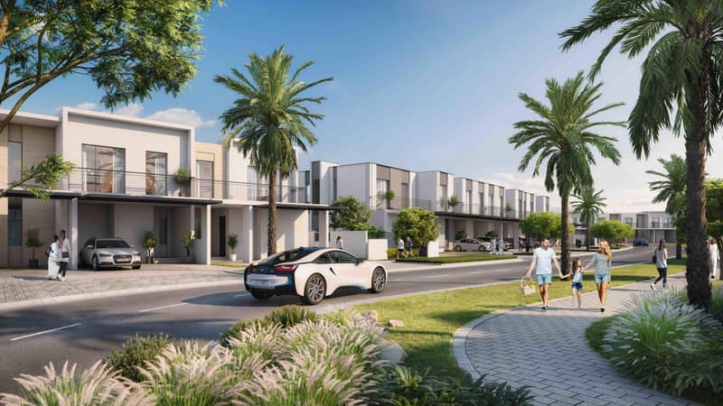 Виллы в жилом комплексе Greenview среди зеленых парков и рядом с гольф-клубом, район Emaar South, Дубай, ОАЭ — фото 9