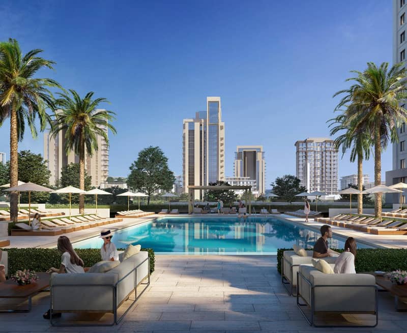 New apartments with views of a large park in a complex Lime Gardens, close to the business and tourist areas in Dubai Hills Estate, UAE — photo 2