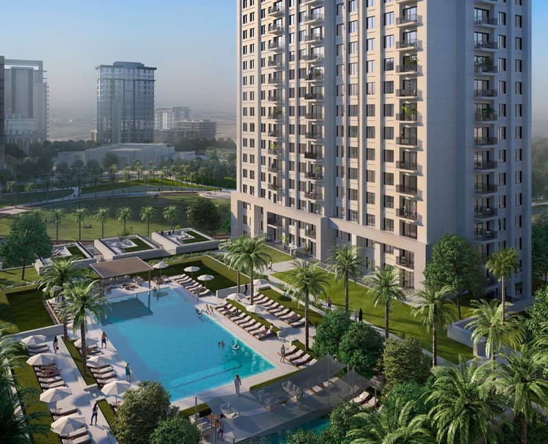 New apartments with views of a large park in a complex Lime Gardens, close to the business and tourist areas in Dubai Hills Estate, UAE — photo 2