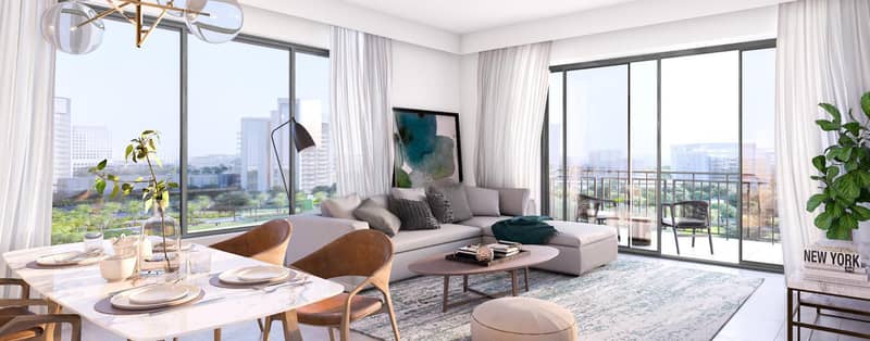 New apartments with views of a large park in a complex Lime Gardens, close to the business and tourist areas in Dubai Hills Estate, UAE — photo 3