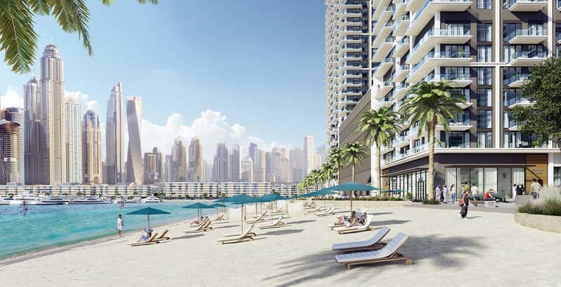 Новые апартаменты с видом на море, пристань для яхт и большой парк, в Beach Mansion собственным пляжем, район Beachfront, Дубай, ОАЭ — фото 2