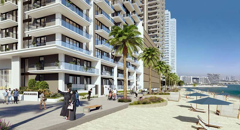Новые апартаменты с видом на море, пристань для яхт и большой парк, в Beach Mansion собственным пляжем, район Beachfront, Дубай, ОАЭ — фото 6