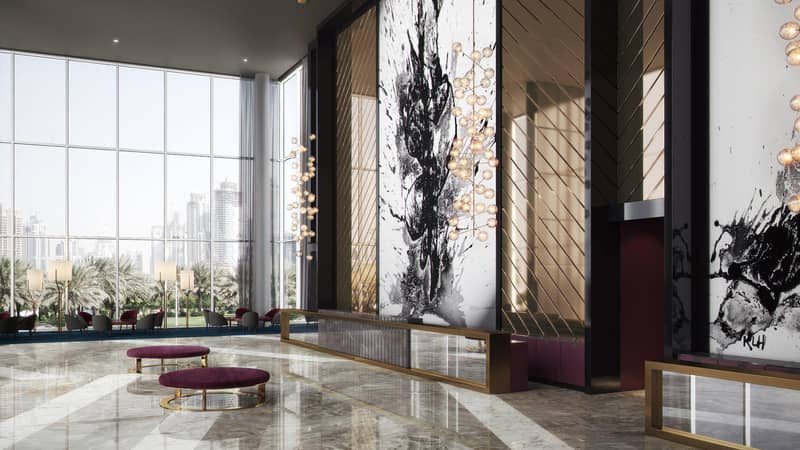 Aykon Heights residential complex with views of the harbor, water channel and city, Business Bay, Dubai, UAE — photo 4