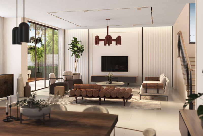 New residence Lagoons Nice with a beach, swimming pools and a spa close to the autodrome and Palm Jumeirah, Damac Lagoons, Dubai, UAE — photo 3