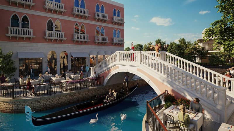 Элитные виллы в резиденции премиум класса Lagoons Venice с пляжем недалеко от автодрома и поло-клуба, район Damac Lagoons, Дубай, ОАЭ — фото 15