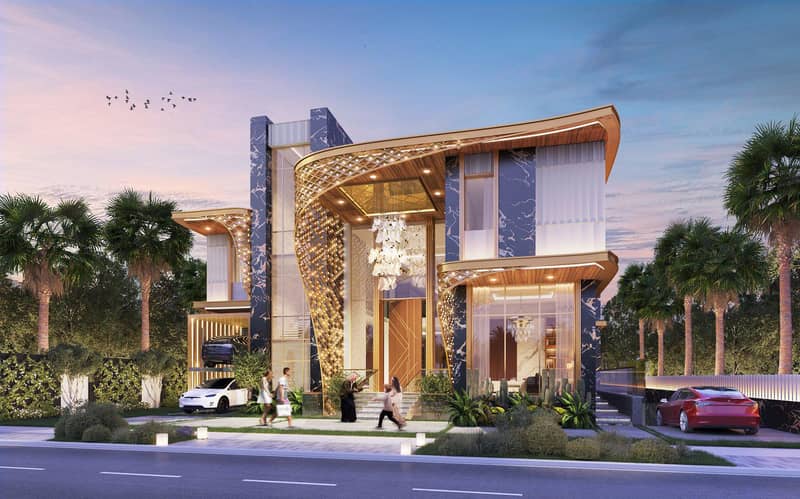 Живописная резиденция Gems Estates рядом с гольф-клубом, район Damac Hills, Дубай, ОАЭ — фото 7