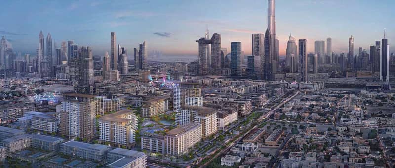 Современная резиденция Fern City Walk с развитой инфраструктурой рядом с достопримечательностями, в престижном районе Al Wasl, Дубай, ОАЭ — фото 23