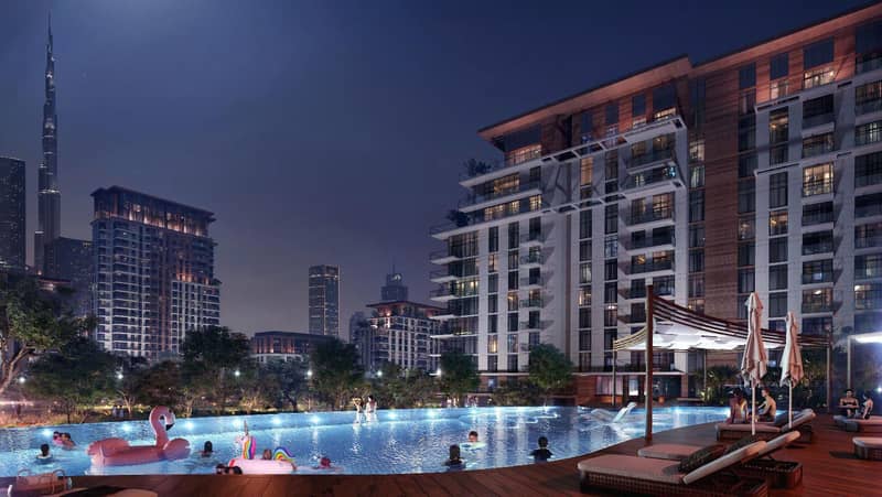 Современная резиденция Fern City Walk с развитой инфраструктурой рядом с достопримечательностями, в престижном районе Al Wasl, Дубай, ОАЭ — фото 15