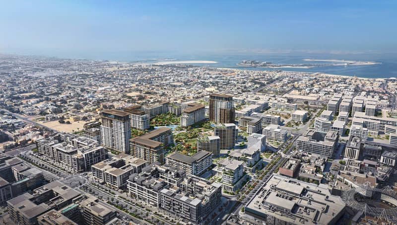 Современная резиденция Fern City Walk с развитой инфраструктурой рядом с достопримечательностями, в престижном районе Al Wasl, Дубай, ОАЭ — фото 25