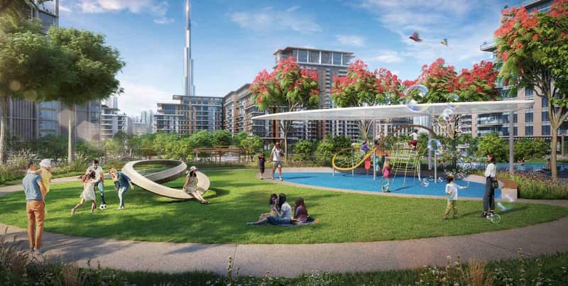 Современная резиденция Fern City Walk с развитой инфраструктурой рядом с достопримечательностями, в престижном районе Al Wasl, Дубай, ОАЭ — фото 14