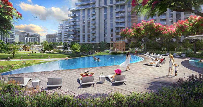 Современная резиденция Fern City Walk с развитой инфраструктурой рядом с достопримечательностями, в престижном районе Al Wasl, Дубай, ОАЭ — фото 13