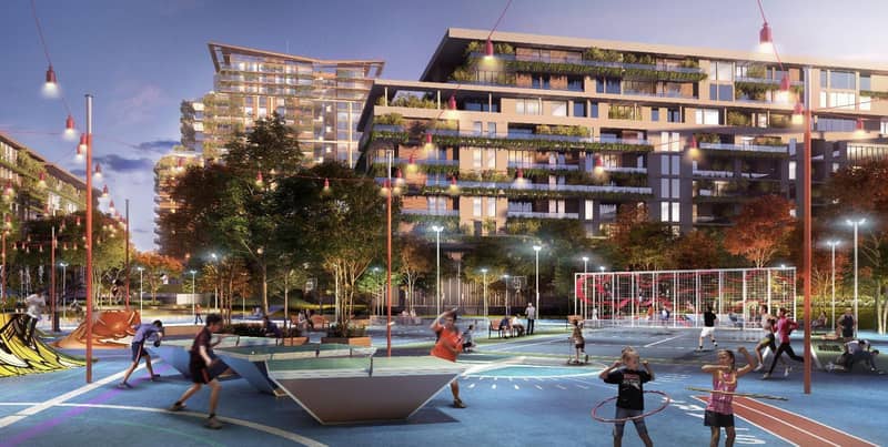 Современная резиденция Fern City Walk с развитой инфраструктурой рядом с достопримечательностями, в престижном районе Al Wasl, Дубай, ОАЭ — фото 16