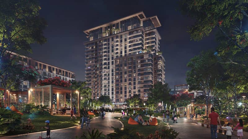 Современная резиденция Fern City Walk с развитой инфраструктурой рядом с достопримечательностями, в престижном районе Al Wasl, Дубай, ОАЭ — фото 2