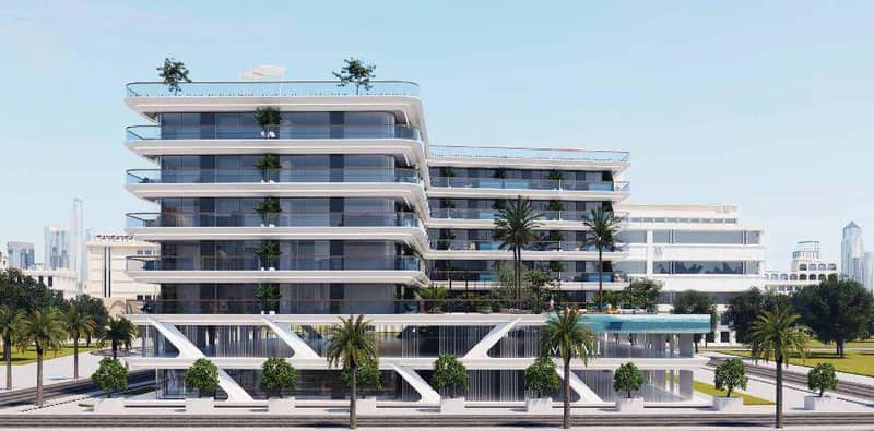 Residence Miami 2 with swimming pools and a green area close to Dubai Marina, Jumeriah Village Triangle, Dubai, UAE — photo 7