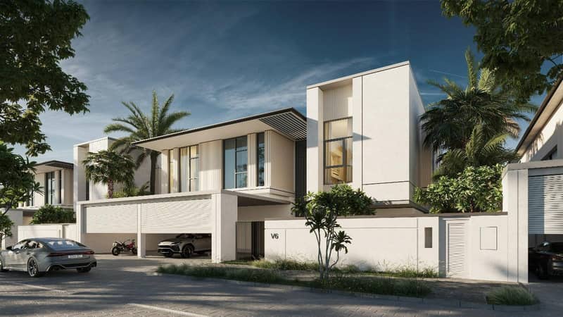Новые виллы и таунхаусы в закрытой резиденции District 11 Opal Gardens с пляжами, в спокойном жилом районе MBR, Дубай, ОАЭ — фото 12