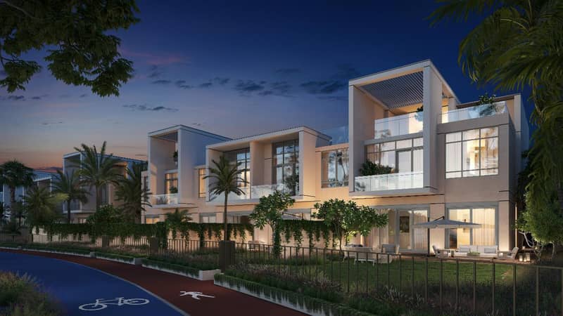 Новые виллы и таунхаусы в закрытой резиденции District 11 Opal Gardens с пляжами, в спокойном жилом районе MBR, Дубай, ОАЭ — фото 11