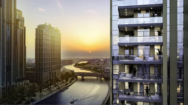 Жилой комплекс Urban Oasis от итальянского дизайнера, на берегу водного канала, с видом на город, Business Bay, Дубай, ОАЭ — фото 2