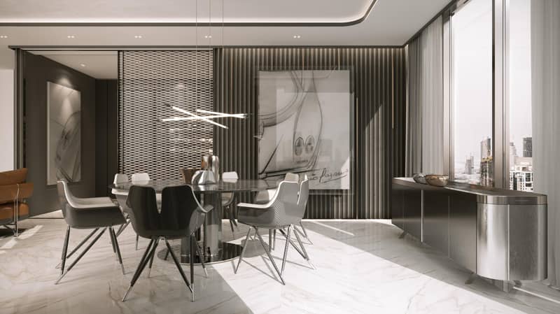 Элитный жилой комплекс PAGANI Tower с уникальным дизайном и видом на водный канал и небоскреб Бурдж-Халифа, Business Bay, Дубай, ОАЭ — фото 5