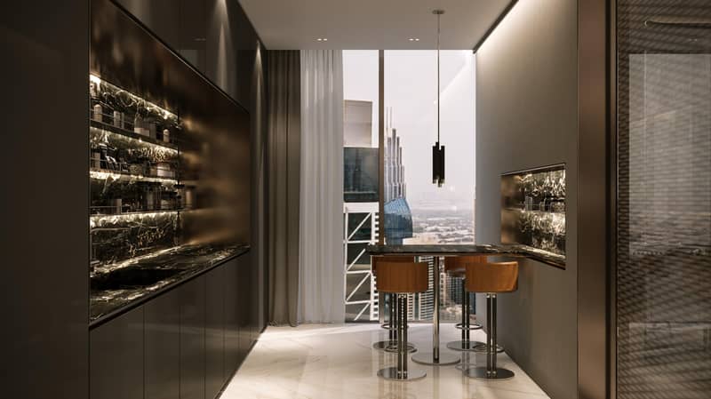 Элитный жилой комплекс PAGANI Tower с уникальным дизайном и видом на водный канал и небоскреб Бурдж-Халифа, Business Bay, Дубай, ОАЭ — фото 4