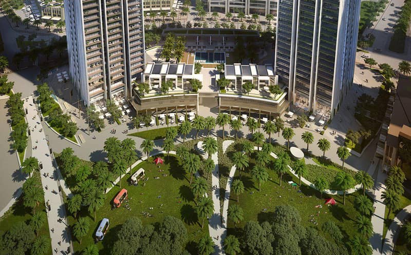 Harbour Gate—apartments in a residential complex by Emaar with views of harbor and large park, swimming pools and gym in Dubai Creek Harbour — photo 6