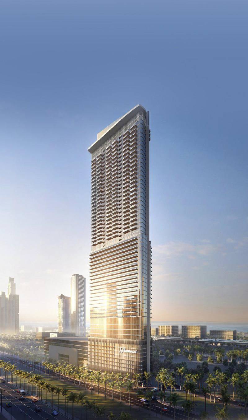 Apartments with a home theater, in Paramount Tower residential complex with stores and wellness center, Business Bay, Dubai, UAE — photo 2