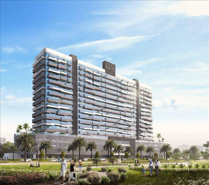 Azizi Grand — new residence by Azizi with swimming pools and gardens close to the golf club in Dubai Sports City — photo 5