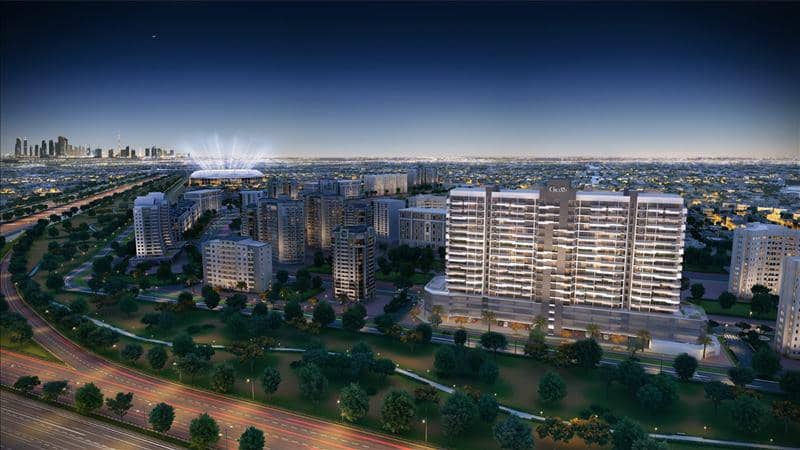 Новая резиденция Grand с бассейнами и садами рядом с гольф-клубом, Sports City, Дубай, ОАЭ — фото 4