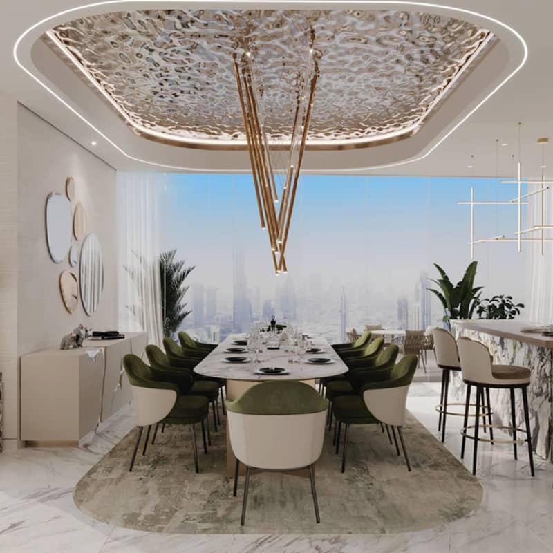 Canal Crown — residential complex by DAMAC with swimming pools, aqua fitness equipment and observation deck in Business Bay, Dubai — photo 4
