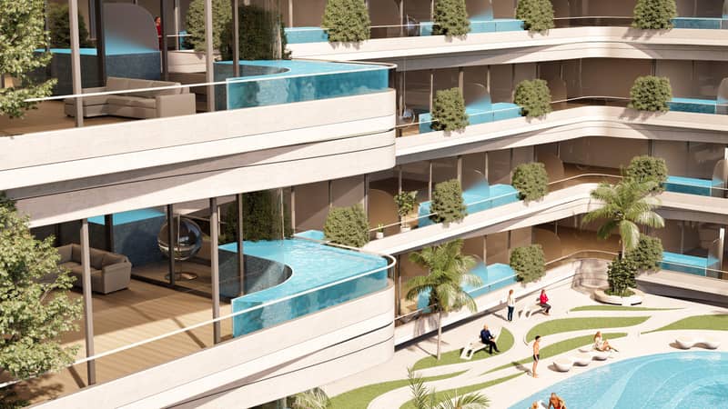 Элитная резиденция Ivy Gardens с бассейном и кинотеатром, район Dubailand, Дубай, ОАЭ — фото 12