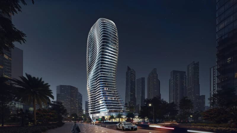 Высотный жилой комплекс Bugatti Residences с собственным пляжем рядом с яхт-клубом, Business Bay, Дубай, ОАЭ — фото 17