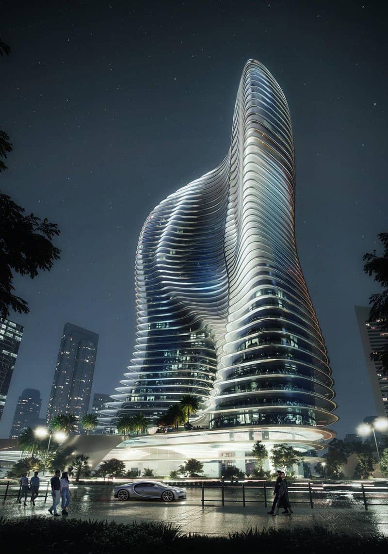 Высотный жилой комплекс Bugatti Residences с собственным пляжем рядом с яхт-клубом, Business Bay, Дубай, ОАЭ — фото 2