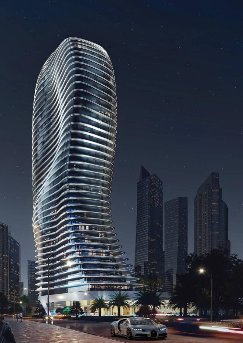 Высотный жилой комплекс Bugatti Residences с собственным пляжем рядом с яхт-клубом, Business Bay, Дубай, ОАЭ — фото 18