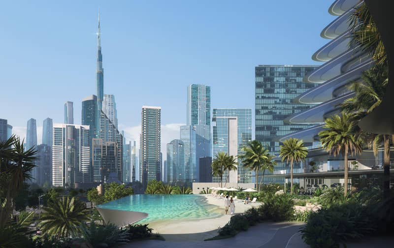 Высотный жилой комплекс Bugatti Residences с собственным пляжем рядом с яхт-клубом, Business Bay, Дубай, ОАЭ — фото 11
