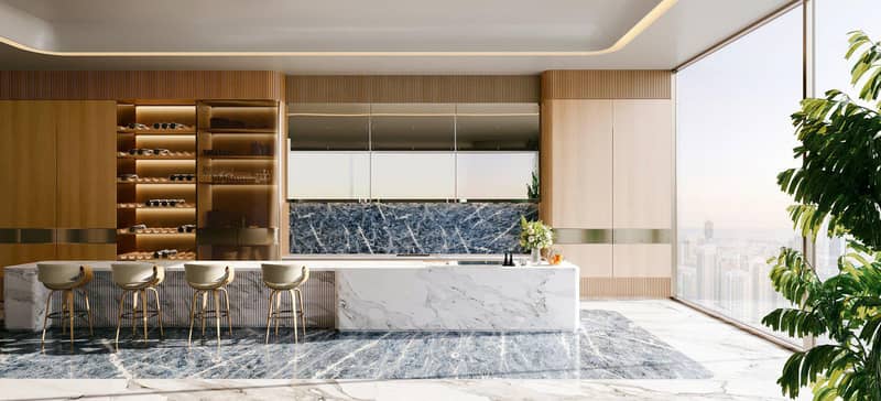 Высотный жилой комплекс Bugatti Residences с собственным пляжем рядом с яхт-клубом, Business Bay, Дубай, ОАЭ — фото 6