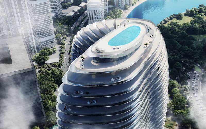 Высотный жилой комплекс Bugatti Residences с собственным пляжем рядом с яхт-клубом, Business Bay, Дубай, ОАЭ — фото 21