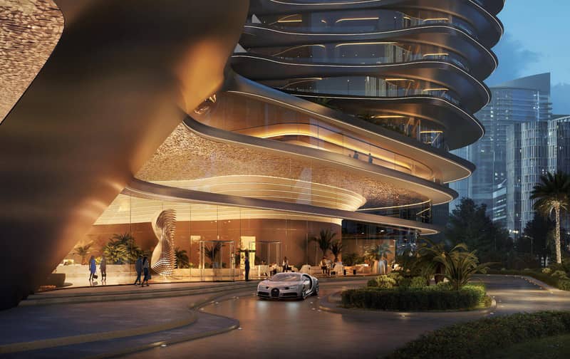 Высотный жилой комплекс Bugatti Residences с собственным пляжем рядом с яхт-клубом, Business Bay, Дубай, ОАЭ — фото 16