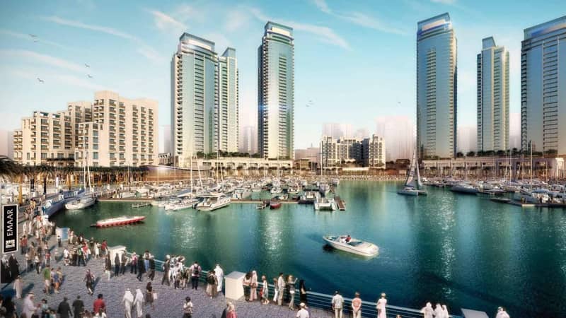 Высотная резиденция премиум класса Creek Residences рядом с причалом для яхт, Dubai Creek Harbour, Дубай, ОАЭ — фото 4