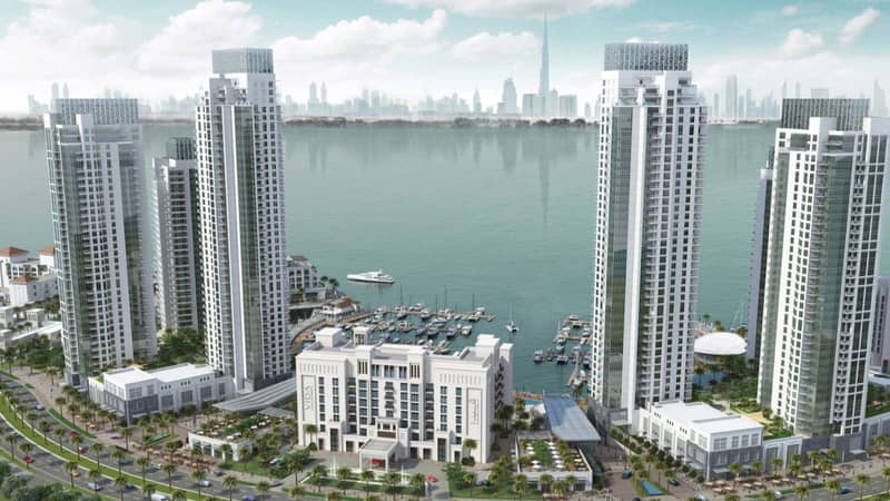 Высотная резиденция премиум класса Creek Residences рядом с причалом для яхт, Dubai Creek Harbour, Дубай, ОАЭ — фото 2